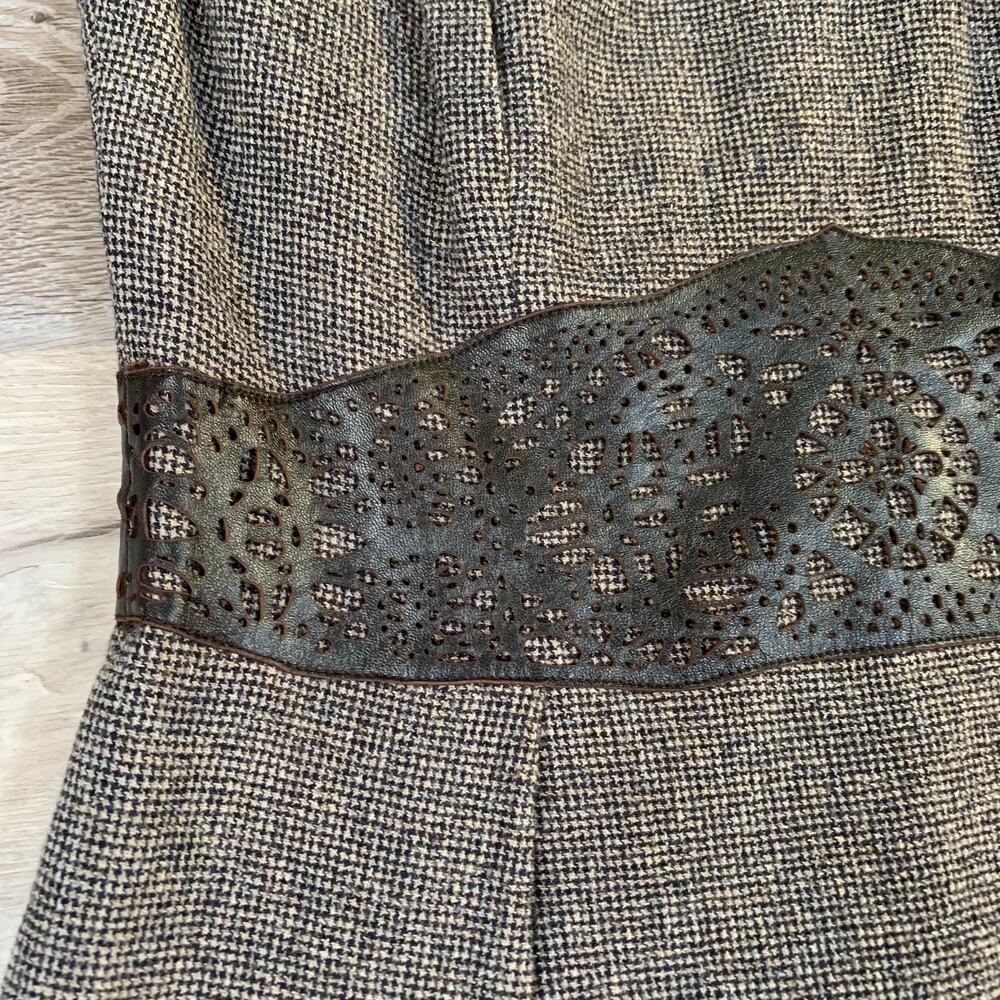 Peruvian Connection Wool Blend Houndstooth Dress … - image 3